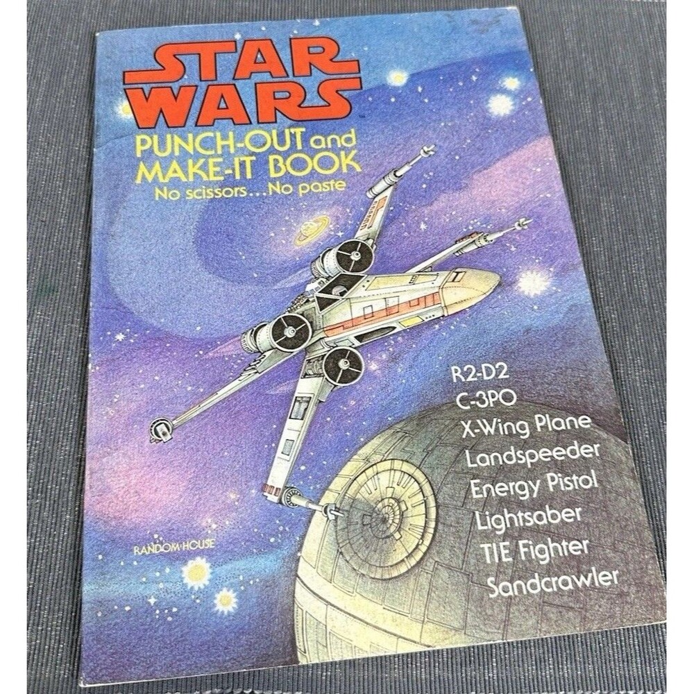 Vintage Star Wars Punch Out Make It Book Random House Arts Crafts Activity 1978